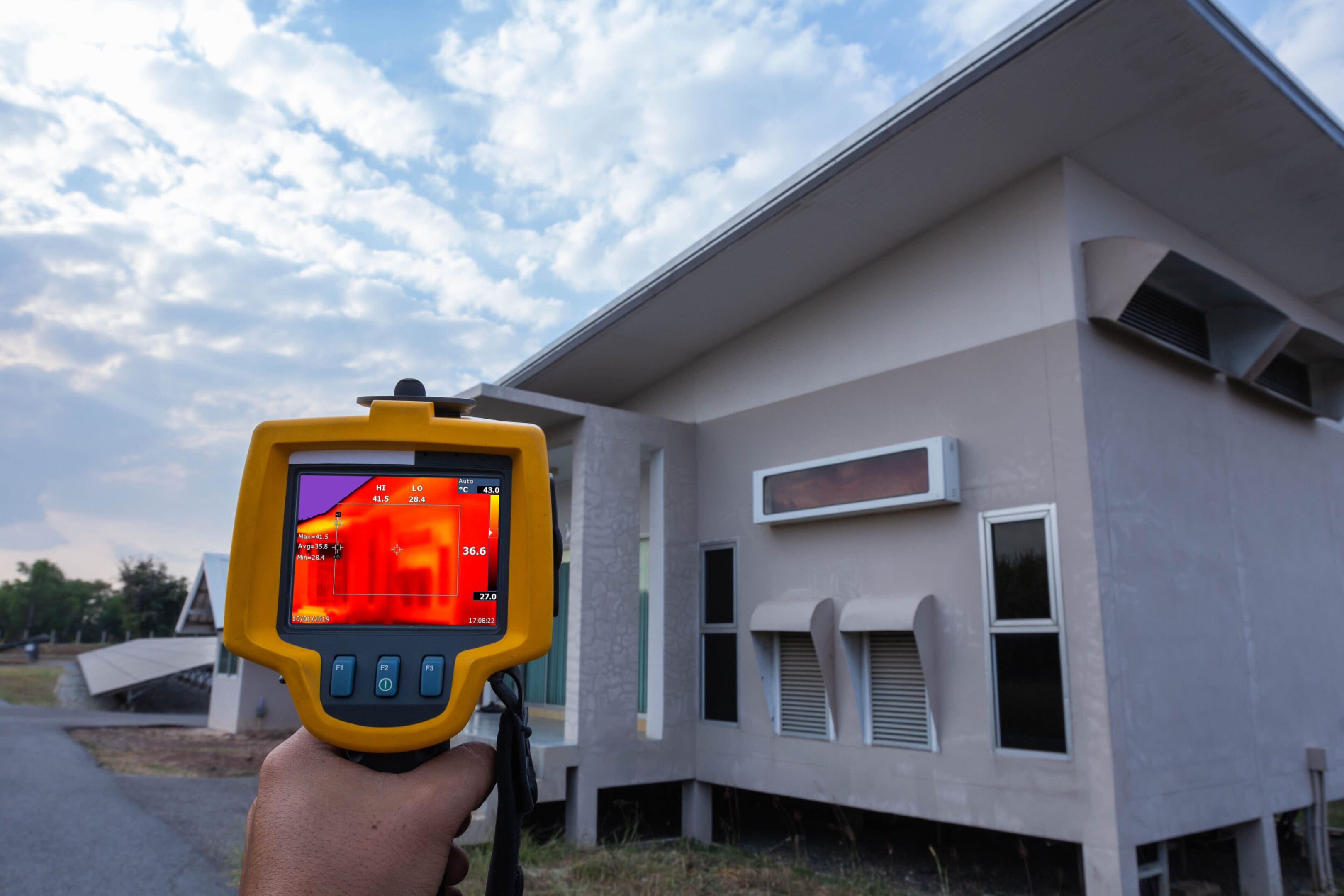 Thermoscan(thermal image camera), Industrial equipment used for checking the internal temperature of the machine for preventive maintenance and can check the temp for the house.